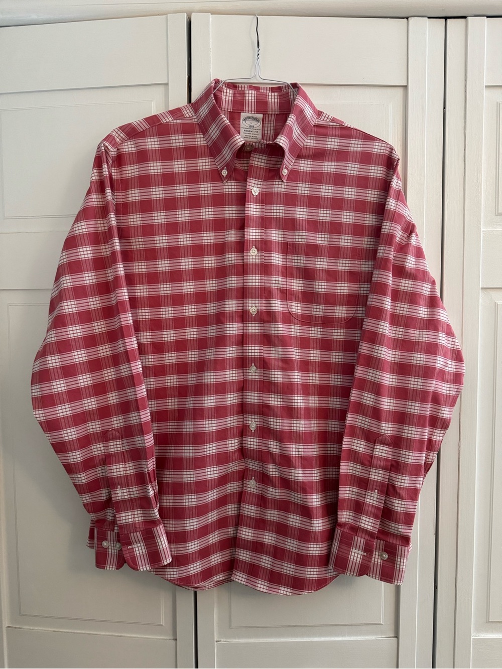 Brooks Brothers 1818 Regent Fit Plaid Button Down Shirt - Mens Large